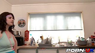 Porn UK - British Girl Next Door Lucia Love Bangs Two Guys