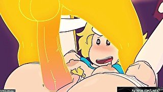 Cartoon creampie in pussy animation