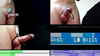 E-Stim Session on 2B, from 3 angles