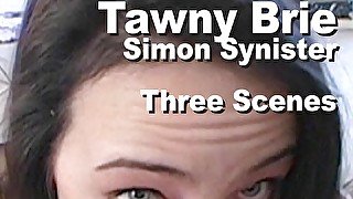 Tawny Brie & Simon Synister three handjobs blowjobs facial