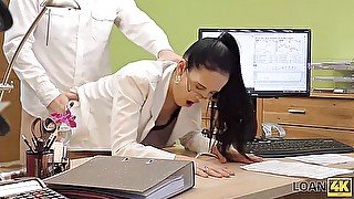 Agent Can Give Babe A Debt If She Will Satisfy All His Needs