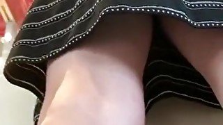 Upskirt no pantie store