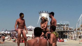 naked guys at the beach