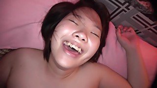 Asian chubby teen POV sex video