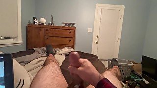 Big dick solo masturbation cumshot