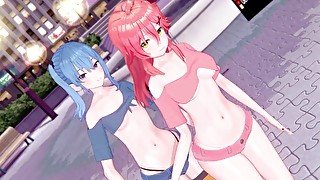 【KKS／MMD】"Trouble Maker" さくらみこ 星街すいせい【Hololive ホロライブ】