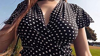 Boobwalk: Polka Dot Dress