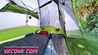 VR Conk Naughty Camping Sex With Redhead Hottie Lumi Ray