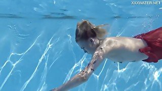 Mimi Cica - Swimming Pool Hot Erotics With Dressed Up