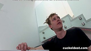 Cuckold Shows Young Cock How To Fuck Wife