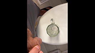 Piss in Beer Mug -- Bottom's up for you! -st