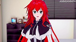 Fucking Rias Gremory from Highschool DxD Until Creampie - Anime Hentai 3d Uncensored