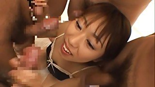 Haruka Mitsuki Asian doll is getting a hot bukkake