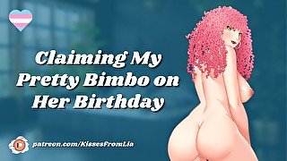 [F4TF] Claiming My Pretty Bimbo on Her Birthday [erotic audio roleplay]