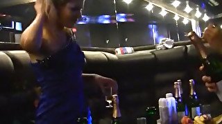 Student party with the sea of champagne, orgasm and cumshots