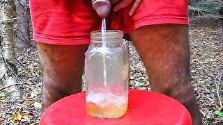 Rank Yellow Piss In a Mason Jar - for you to drink!