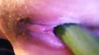 Amazing homemade solo with me masturbating with a cucumber