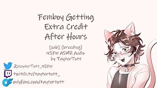 Femboy Getting Extra Credit After Hours  NSFW ASMR Roleplay Audio [breeding] [sub speaker]