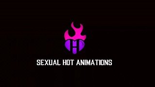 Two Girls Flirt with a Boy to Have Sex in the Sauna - Sexual Hot Animations