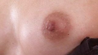 Amateur Oils and massages her small titties