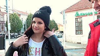 Thick whore Zara Lick is approached on the street