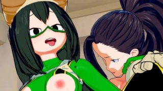 My Hero Academia - Momo Yaoyorozu X Froppy 3D Hentai