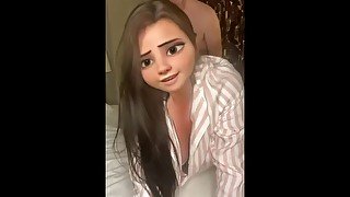 Tiktok cartoon trend doggy fuck