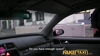 FakeTaxi: Kristine pays with her cum-hole when this babe can not afford the fare