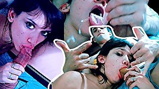 Passionate Deepthroat and kisses with my mouth full of CUM. He sends the video to my ex boyfriend