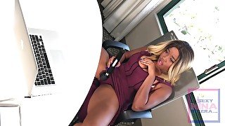 Nina Riveras Office Masturbation - Teaser Video