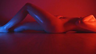 moaning while edging myself on the floor - body shaking orgasm