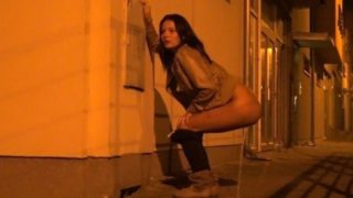 Night Piss On Street Corner