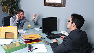 Great office perversions between two stunning men
