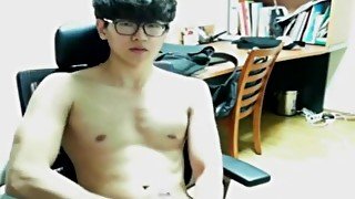 Korean boy jerking