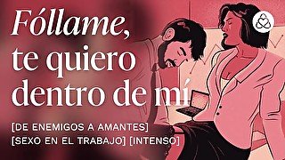 Follando con mi némesis en la oficina [relatos para tocarme] [porno en español]