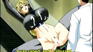 Captive hentai gets squeezed her bigboobs and brutally