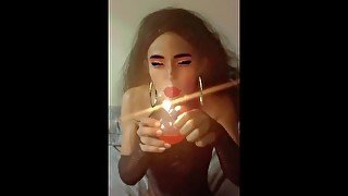 Petite Latina Smoke & Blow Clouds - 39