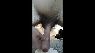 Teen Wanks His Huge Uncut Cock