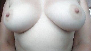 Playing with my boobs - Come and fuck me! Big beautiful natural tits