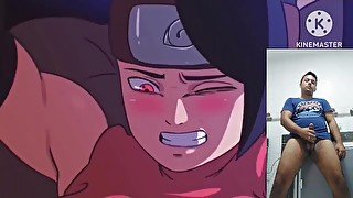 reacting to sarada from boruto getting fucked by a huge cock