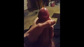 Solo huge cumshot from edging