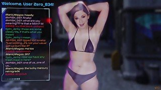 Cyberpunk Holosuite Camgirl