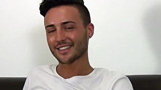 Young Englishman talks about sex before jerking off