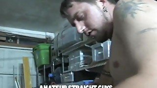 Straight Guys Clay And Luke Come By To Clean The Garage! They End Up Cleaning Each Other!