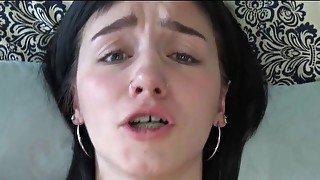 Cutie with braces blows dick after wet cunnilingus