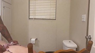 BREAKING IN OUR NEW BATHROOM WITH DEEP BBC BACKSHOTS!!