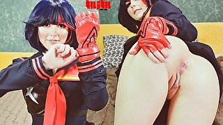 Ryuko Matoi has sex with naked teacher