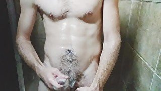 Soapy sudsy shower cum