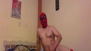 Spiderman Posing And Cum In The Room - Teaser Video