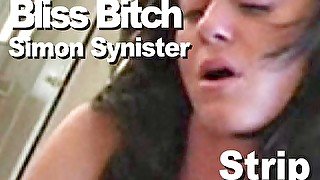 Bliss bitch & Simon sinister strip handjob cumshot